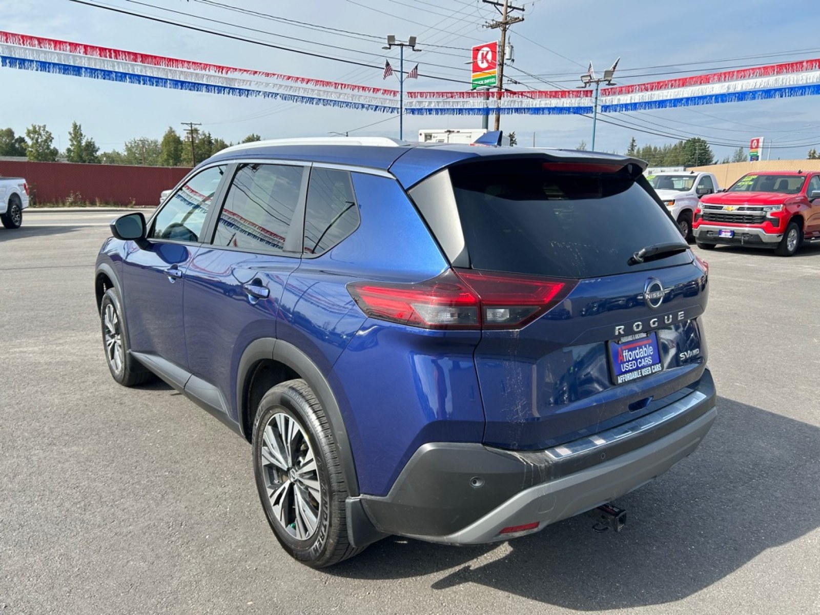 2023 BLUE NISSAN ROGUE SV (JN8BT3BB4PW) with an 1.5L engine, Continuously Variable transmission, located at 2525 S. Cushman, Fairbanks, AK, 99701, (907) 452-5707, 64.824036, -147.712311 - Photo#3