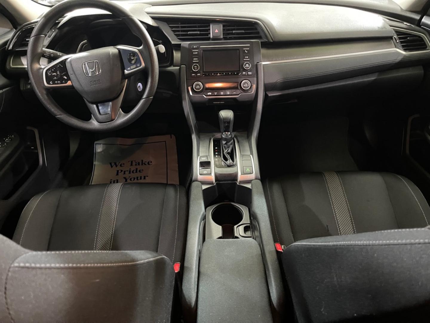 2020 WHITE HONDA CIVIC LX (19XFC2F65LE) with an 2.0L engine, Continuously Variable transmission, located at 2525 S. Cushman, Fairbanks, AK, 99701, (907) 452-5707, 64.824036, -147.712311- Photo#5