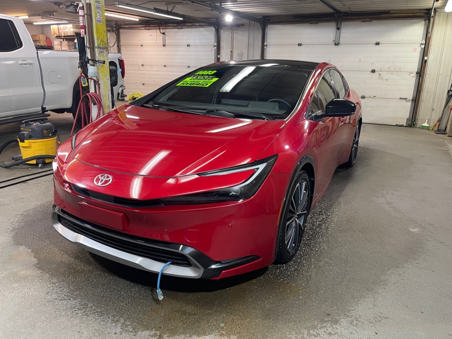 2023 RED TOYOTA PRIUS LE AWD (JTDADABU0P3) with an 2.0L engine, Continuously Variable transmission, located at 2525 S. Cushman, Fairbanks, AK, 99701, (907) 452-5707, 64.824036, -147.712311- Photo#1