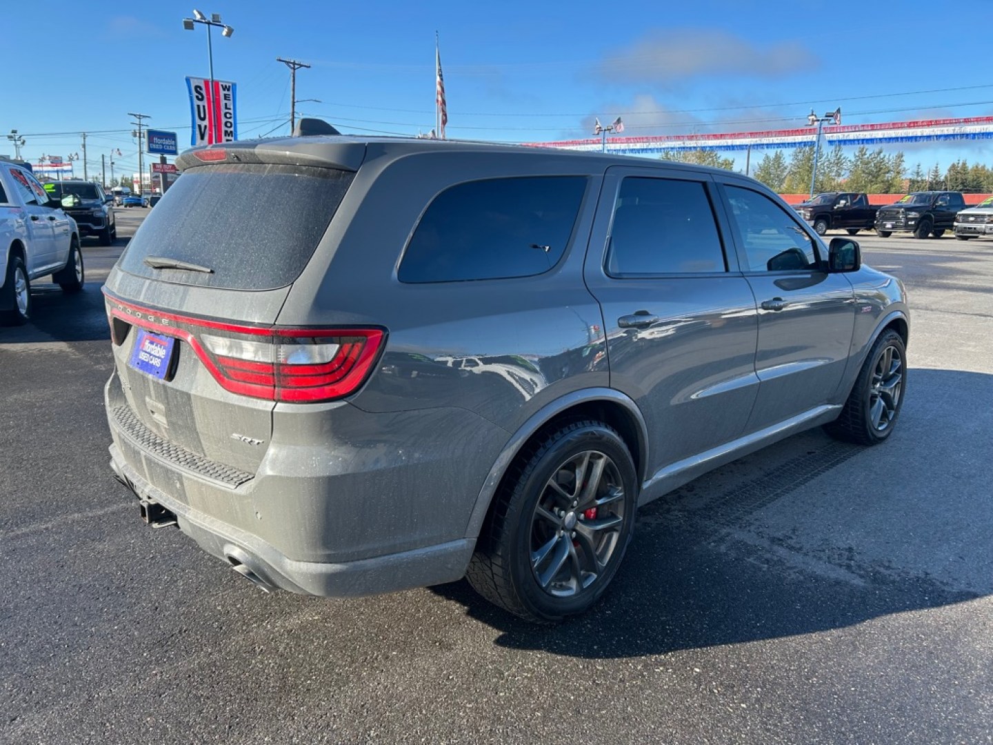 2020 GRAY DODGE DURANGO SRT SRT (1C4SDJGJ3LC) with an 6.4L engine, Automatic transmission, located at 2525 S. Cushman, Fairbanks, AK, 99701, (907) 452-5707, 64.824036, -147.712311- Photo#2