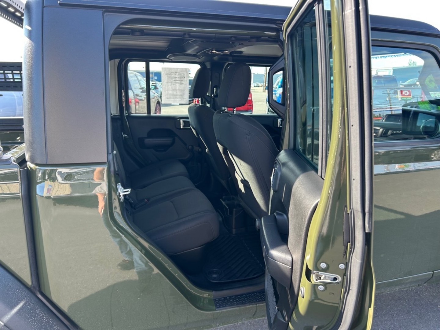 2023 GREEN JEEP GLADIATOR SPORT (1C6HJTAGXPL) with an 3.6L engine, Automatic transmission, located at 2525 S. Cushman, Fairbanks, AK, 99701, (907) 452-5707, 64.824036, -147.712311- Photo#5