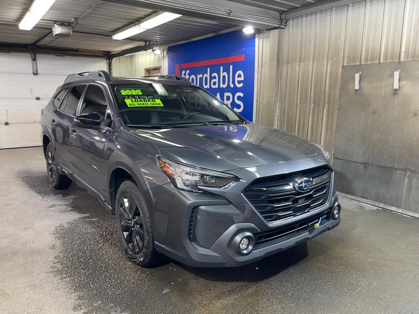 2025 GRAY SUBARU OUTBACK ONYX EDITION XT (4S4BTGLD4S3) with an 2.4L engine, Continuously Variable transmission, located at 2525 S. Cushman, Fairbanks, AK, 99701, (907) 452-5707, 64.824036, -147.712311- Photo#0