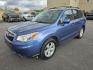 2016 BLUE SUBARU FORESTER 2.5I PREMIUM (JF2SJADC2GH) with an 2.5L engine, 6-Speed Manual transmission, located at 2525 S. Cushman, Fairbanks, AK, 99701, (907) 452-5707, 64.824036, -147.712311- Photo#1