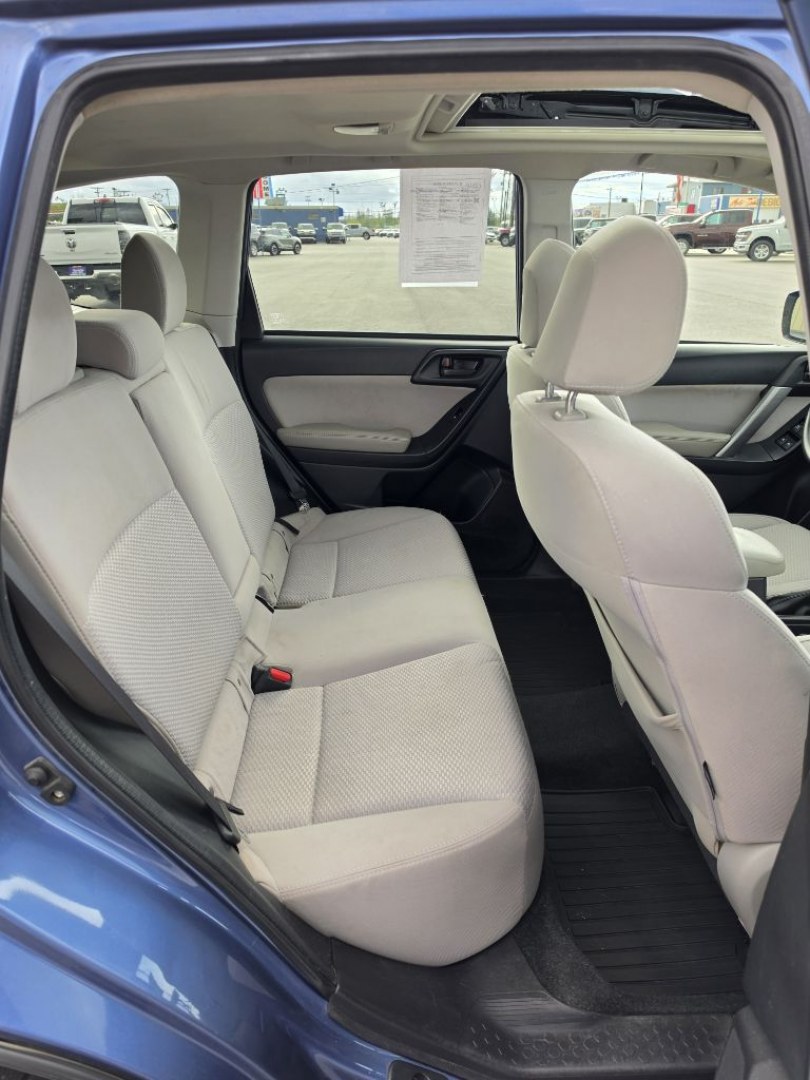 2016 BLUE SUBARU FORESTER 2.5I PREMIUM (JF2SJADC2GH) with an 2.5L engine, 6-Speed Manual transmission, located at 2525 S. Cushman, Fairbanks, AK, 99701, (907) 452-5707, 64.824036, -147.712311- Photo#5