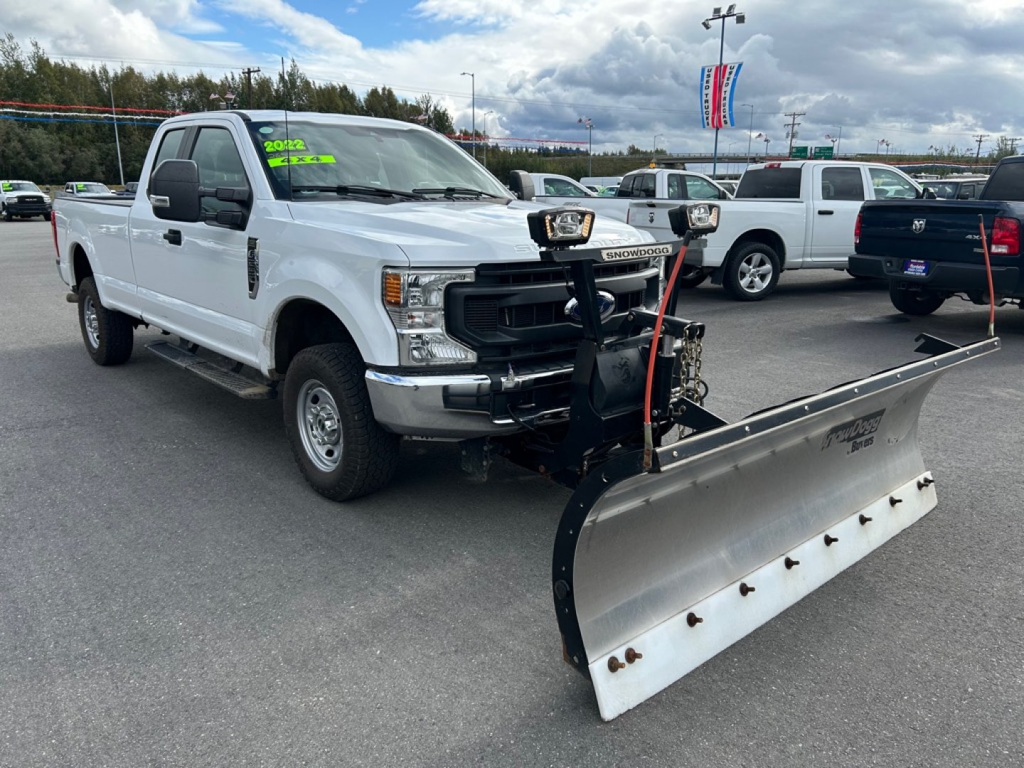 2022 WHITE FORD F250 SUPER DUTY (1FT7X2B60NE) with an 6.2L engine, Automatic transmission, located at 2525 S. Cushman, Fairbanks, AK, 99701, (907) 452-5707, 64.824036, -147.712311- Photo#1