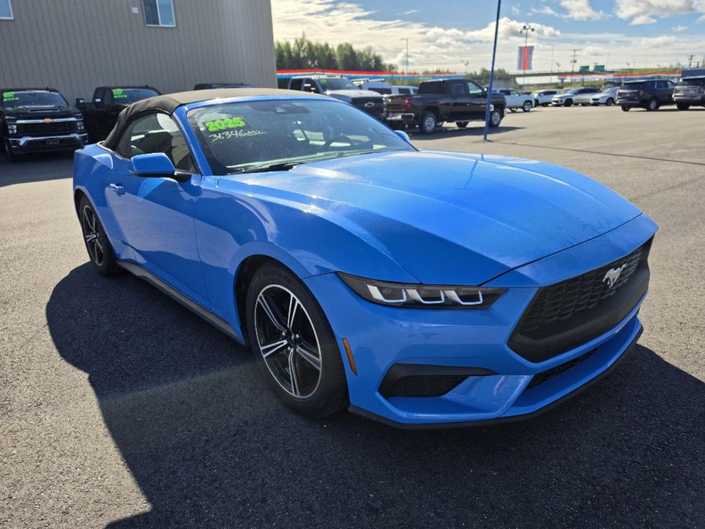 2025 BLUE FORD MUSTANG (1FAGP8UH4S5) with an 2.3L engine, Automatic transmission, located at 2525 S. Cushman, Fairbanks, AK, 99701, (907) 452-5707, 64.824036, -147.712311- Photo#0