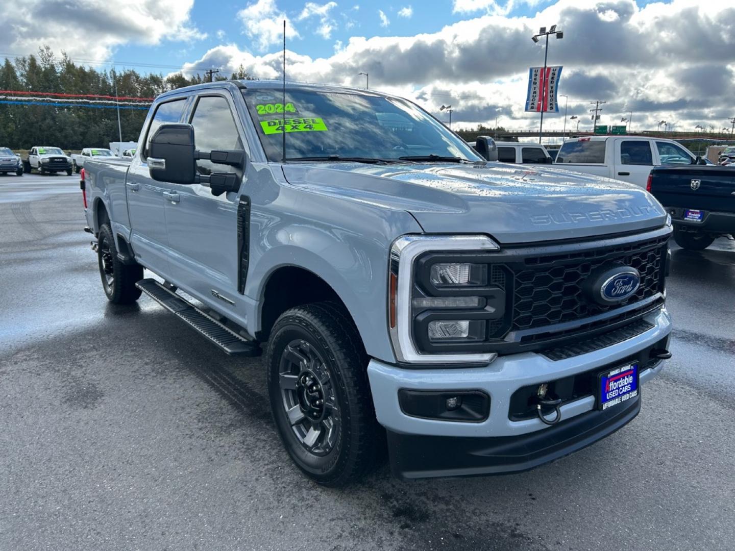 2024 GRAY FORD F250 LARIAT SUPER DUTY (1FT8W2BT2RE) with an 6.7L engine, Automatic transmission, located at 2525 S. Cushman, Fairbanks, AK, 99701, (907) 452-5707, 64.824036, -147.712311- Photo#1