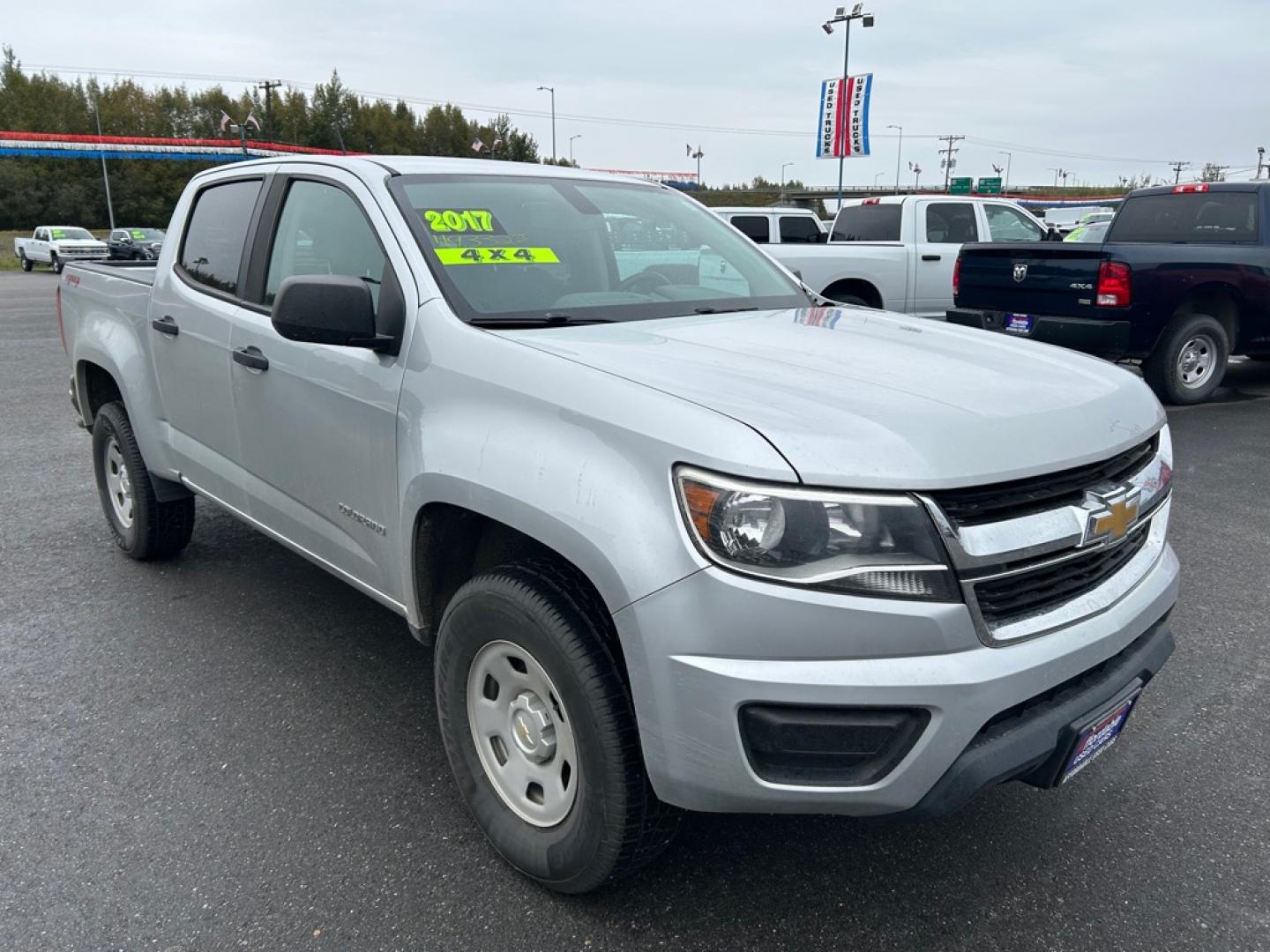2017 SILVER CHEVROLET COLORADO (1GCGTBEN5H1) with an 3.6L engine, Automatic transmission, located at 2525 S. Cushman, Fairbanks, AK, 99701, (907) 452-5707, 64.824036, -147.712311- Photo#1