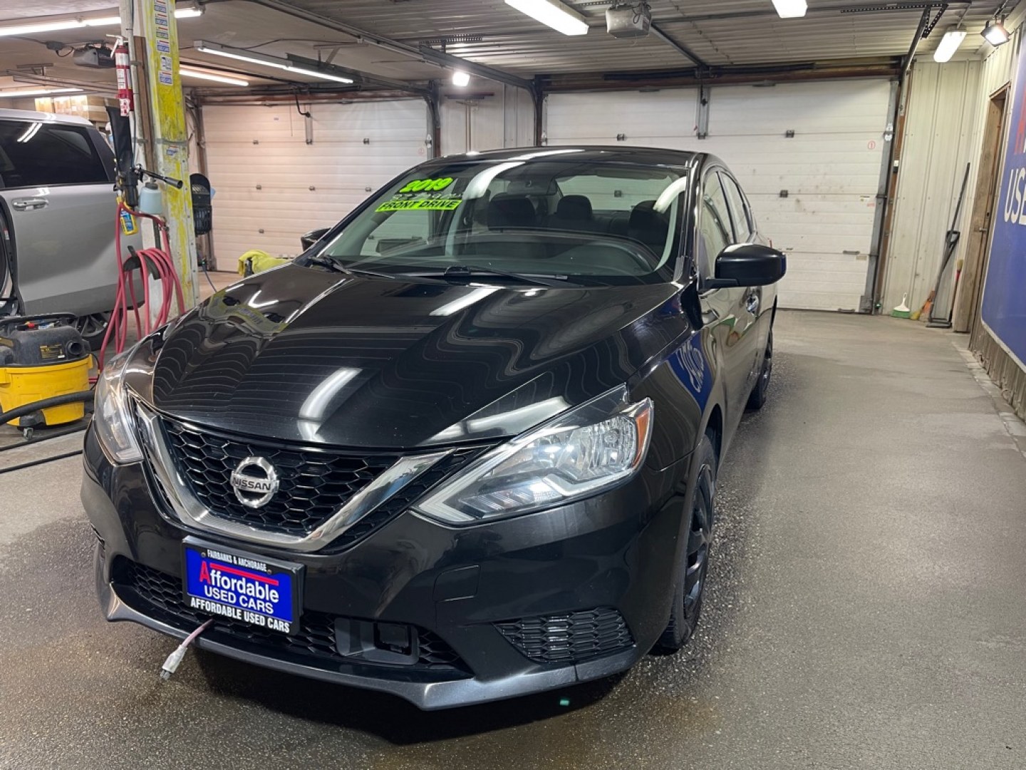 2019 BLACK NISSAN SENTRA S (3N1AB7AP7KY) with an 1.8L engine, Continuously Variable transmission, located at 2525 S. Cushman, Fairbanks, AK, 99701, (907) 452-5707, 64.824036, -147.712311- Photo#1