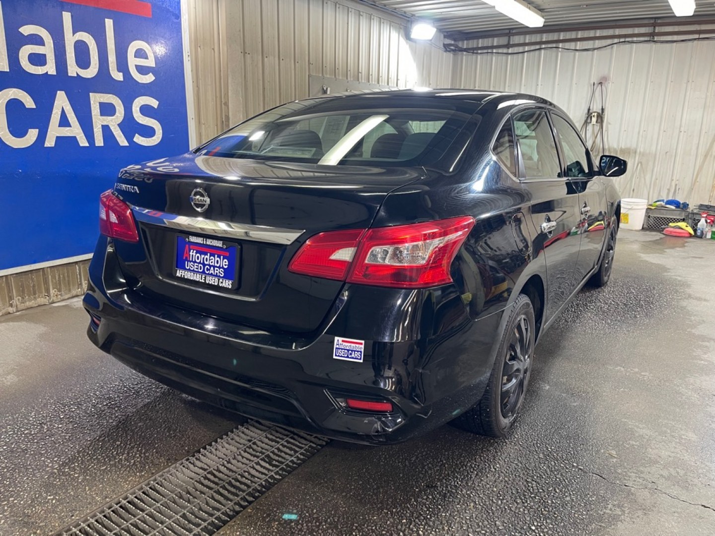 2019 BLACK NISSAN SENTRA S (3N1AB7AP7KY) with an 1.8L engine, Continuously Variable transmission, located at 2525 S. Cushman, Fairbanks, AK, 99701, (907) 452-5707, 64.824036, -147.712311- Photo#2
