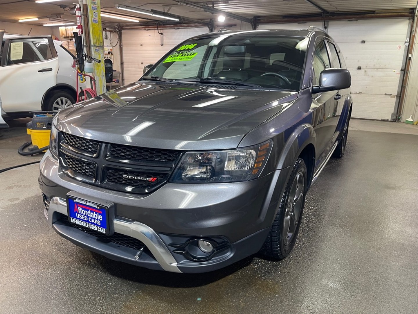 2014 GRAY DODGE JOURNEY CROSSROAD (3C4PDDGGXET) with an 3.6L engine, Automatic transmission, located at 2525 S. Cushman, Fairbanks, AK, 99701, (907) 452-5707, 64.824036, -147.712311- Photo#1