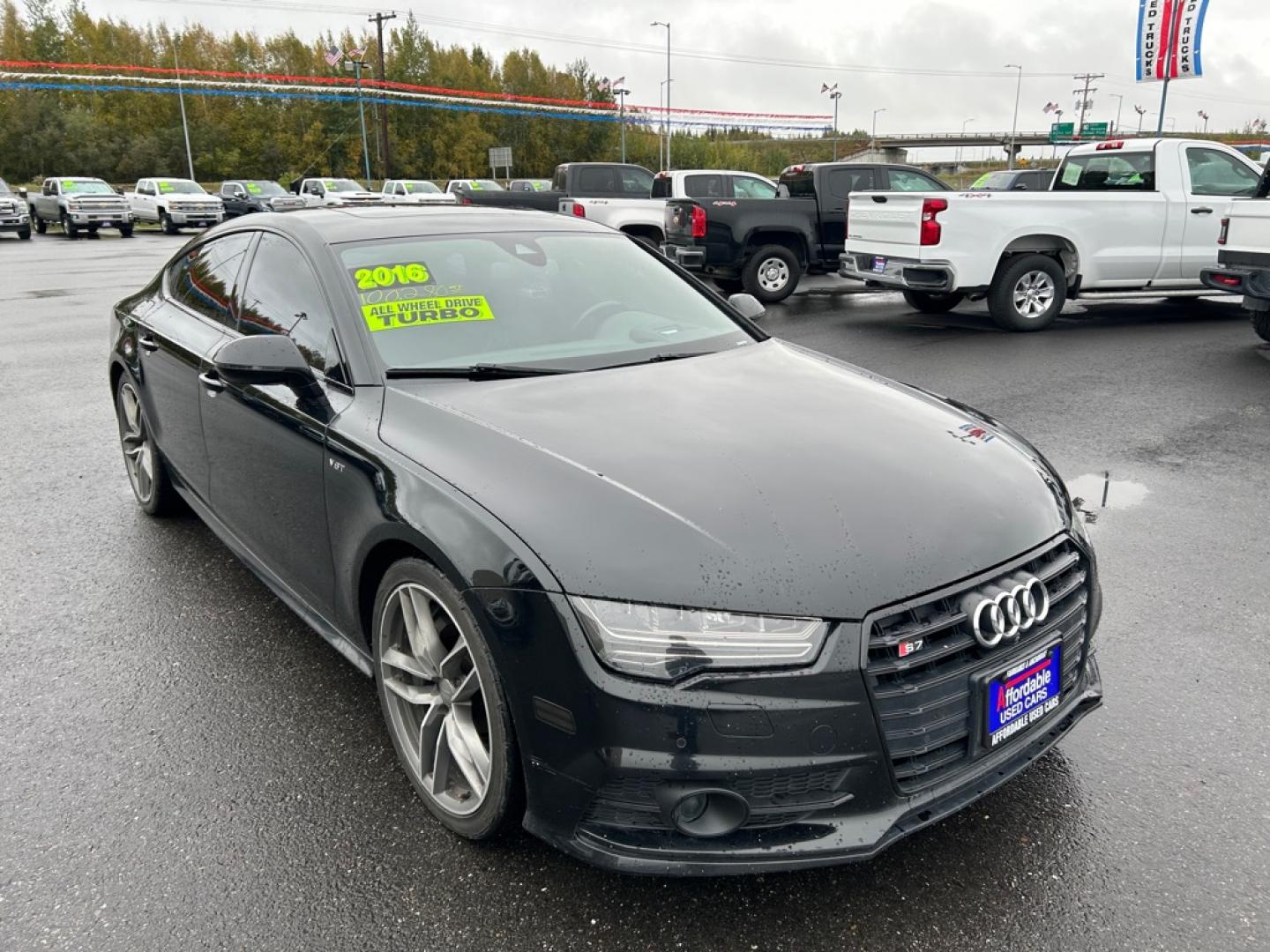 2016 BLACK AUDI S7 PRESTIGE (WAUW2AFCXGN) with an 4.0L engine, Automatic transmission, located at 2525 S. Cushman, Fairbanks, AK, 99701, (907) 452-5707, 64.824036, -147.712311- Photo#1