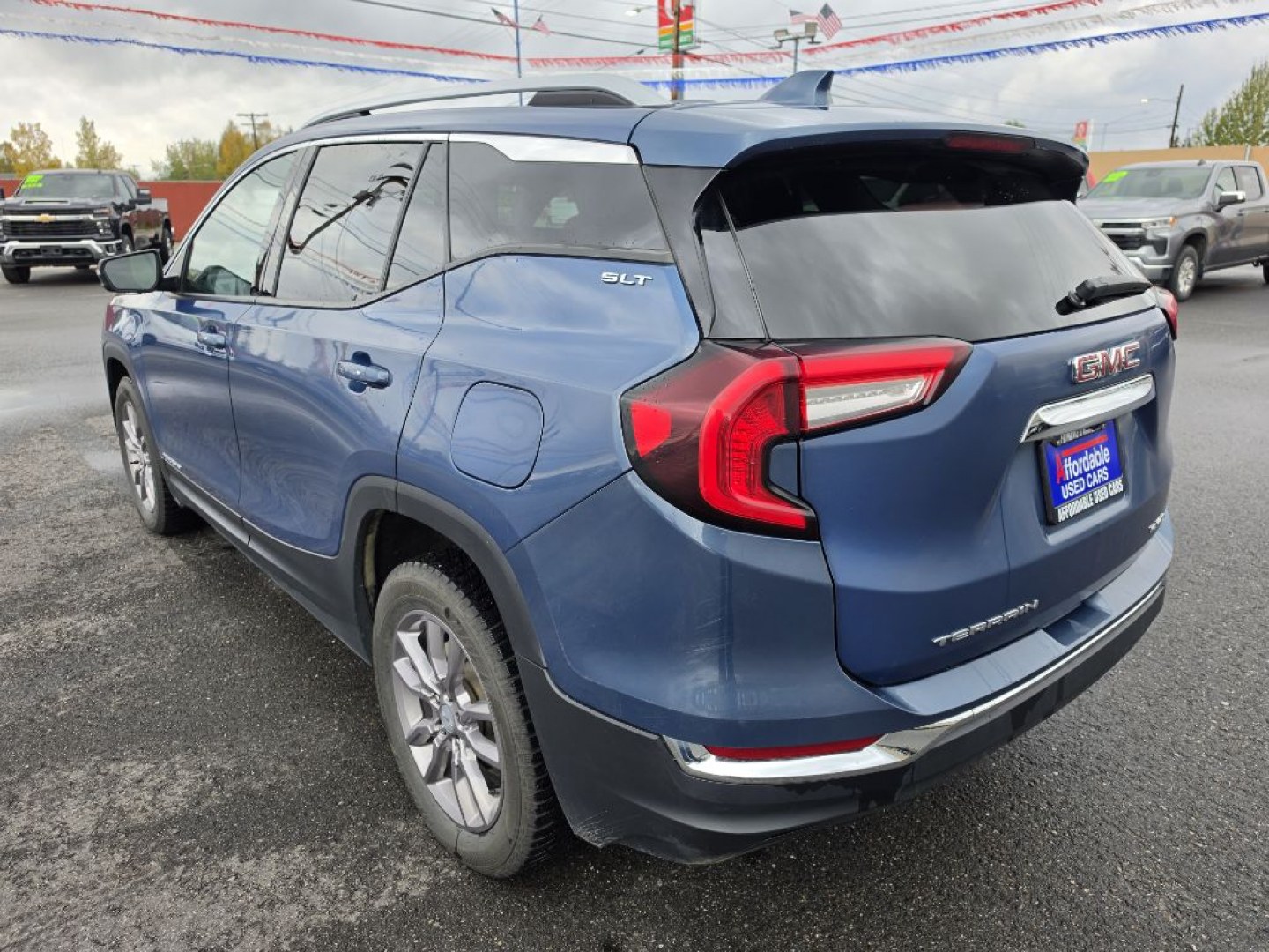 2024 BLUE GMC TERRAIN SLT (3GKALVEG0RL) with an 1.5L engine, Automatic transmission, located at 2525 S. Cushman, Fairbanks, AK, 99701, (907) 452-5707, 64.824036, -147.712311- Photo#1
