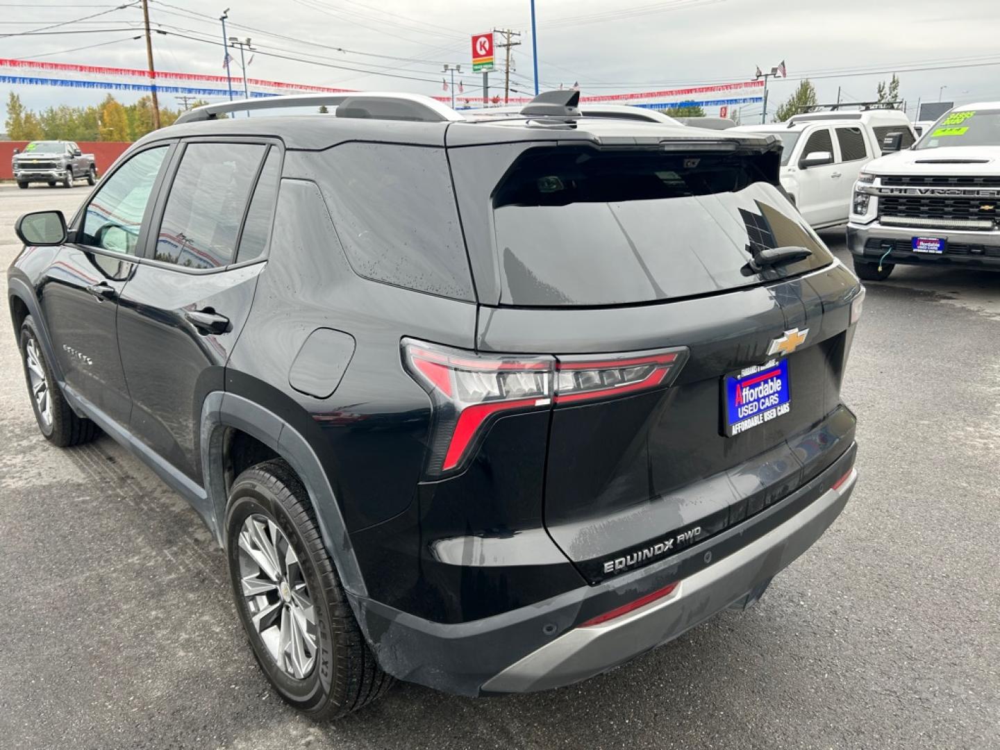 2025 BLACK CHEVROLET EQUINOX LT (3GNAXPEG3SL) with an 1.5L engine, Automatic transmission, located at 2525 S. Cushman, Fairbanks, AK, 99701, (907) 452-5707, 64.824036, -147.712311- Photo#3