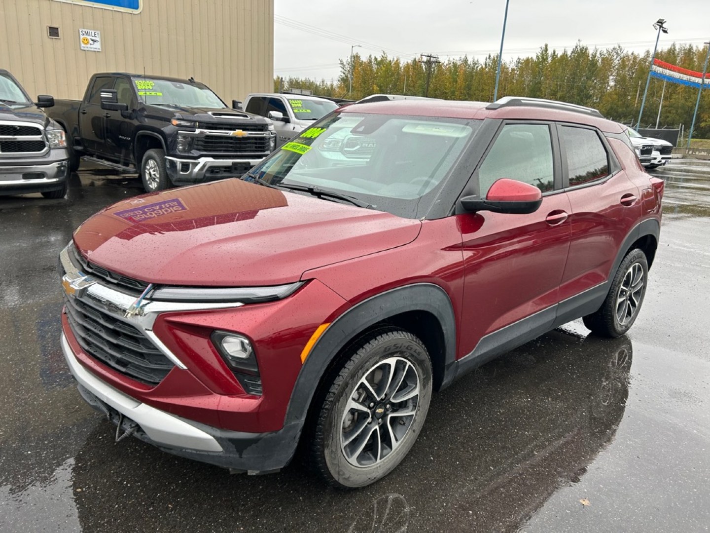 2024 RED CHEVROLET TRAILBLAZER LT (KL79MRSL7RB) with an 1.3L engine, Automatic transmission, located at 2525 S. Cushman, Fairbanks, AK, 99701, (907) 452-5707, 64.824036, -147.712311- Photo#0