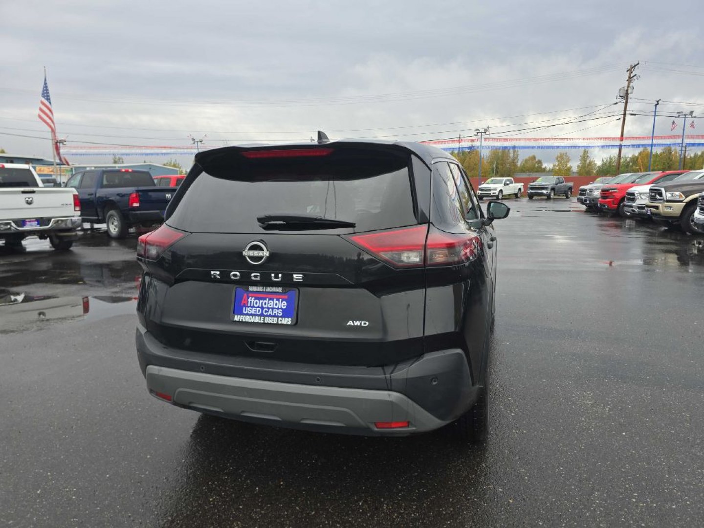 2023 BLACK NISSAN ROGUE S (5N1BT3AB7PC) with an 1.5L engine, Continuously Variable transmission, located at 2525 S. Cushman, Fairbanks, AK, 99701, (907) 452-5707, 64.824036, -147.712311- Photo#1