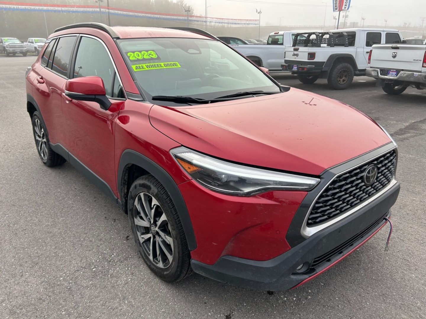 2023 RED TOYOTA COROLLA CROSS XLE (7MUEAABG9PV) with an 2.0L engine, Continuously Variable transmission, located at 2525 S. Cushman, Fairbanks, AK, 99701, (907) 452-5707, 64.824036, -147.712311- Photo#1