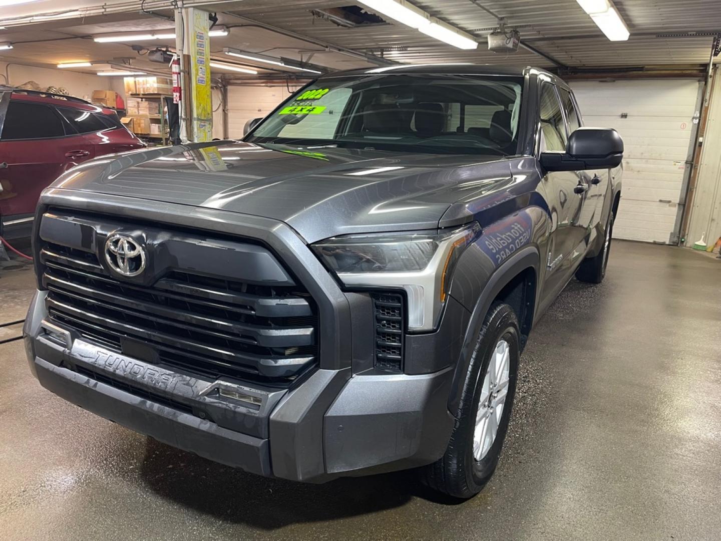 2022 GREY TOYOTA TUNDRA DOUBLE CAB SR (5TFLA5GD1NX) with an 3.4L engine, Automatic transmission, located at 2525 S. Cushman, Fairbanks, AK, 99701, (907) 452-5707, 64.824036, -147.712311- Photo#1