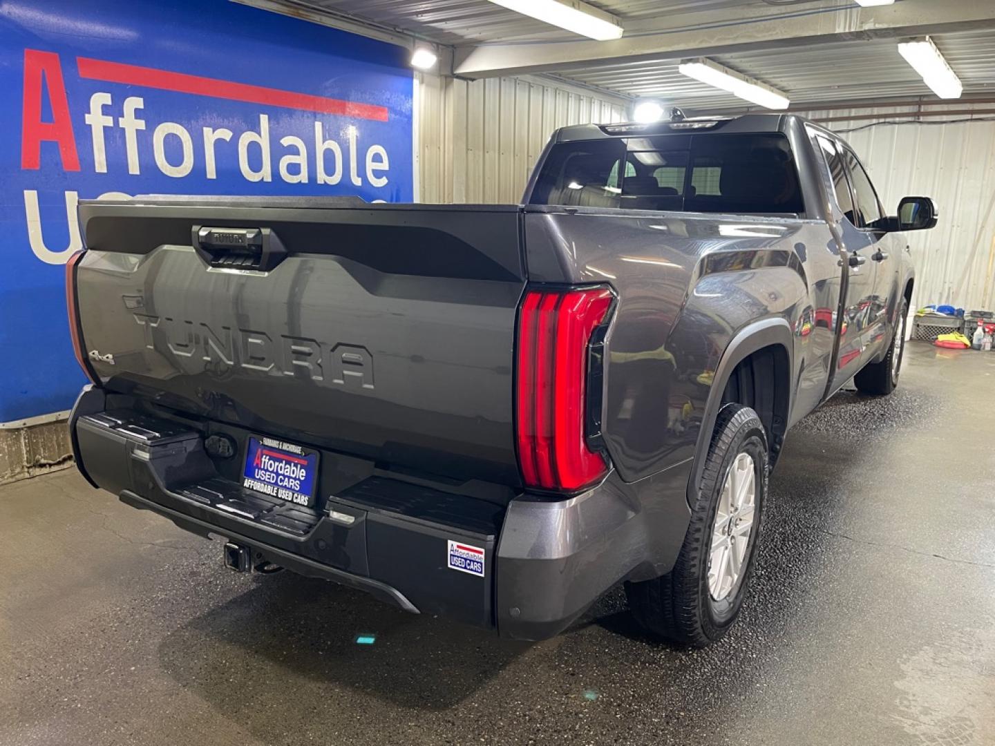 2022 GREY TOYOTA TUNDRA DOUBLE CAB SR (5TFLA5GD1NX) with an 3.4L engine, Automatic transmission, located at 2525 S. Cushman, Fairbanks, AK, 99701, (907) 452-5707, 64.824036, -147.712311- Photo#2