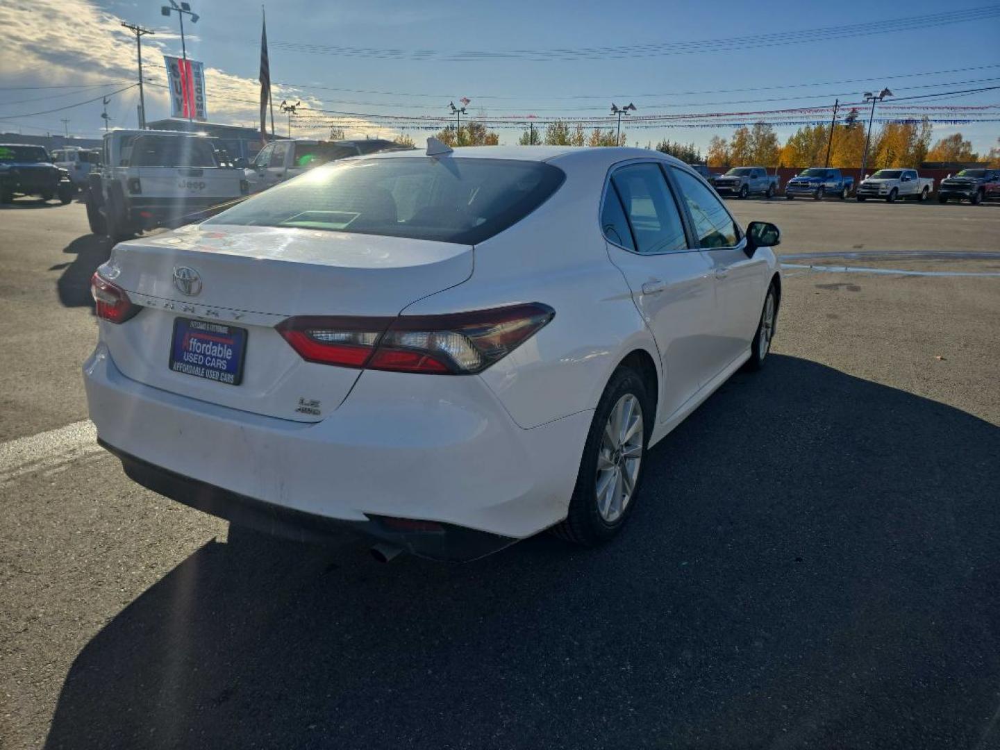 2024 WHITE TOYOTA CAMRY LE (4T1R11BK3RU) with an 2.5L engine, Automatic transmission, located at 2525 S. Cushman, Fairbanks, AK, 99701, (907) 452-5707, 64.824036, -147.712311- Photo#2