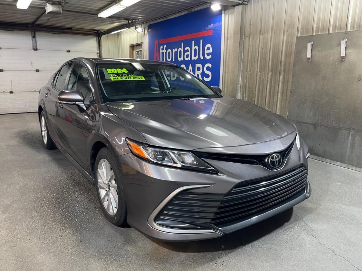 2024 GREY TOYOTA CAMRY LE (4T1R11BK7RU) with an 2.5L engine, Automatic transmission, located at 2525 S. Cushman, Fairbanks, AK, 99701, (907) 452-5707, 64.824036, -147.712311- Photo#0