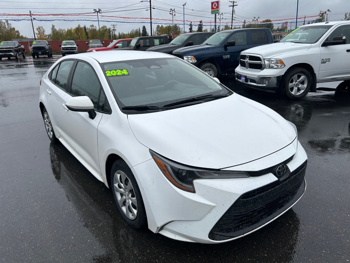2024 WHITE TOYOTA COROLLA LE (5YFB4MDE8RP) with an 2.0L engine, Continuously Variable transmission, located at 2525 S. Cushman, Fairbanks, AK, 99701, (907) 452-5707, 64.824036, -147.712311- Photo#1