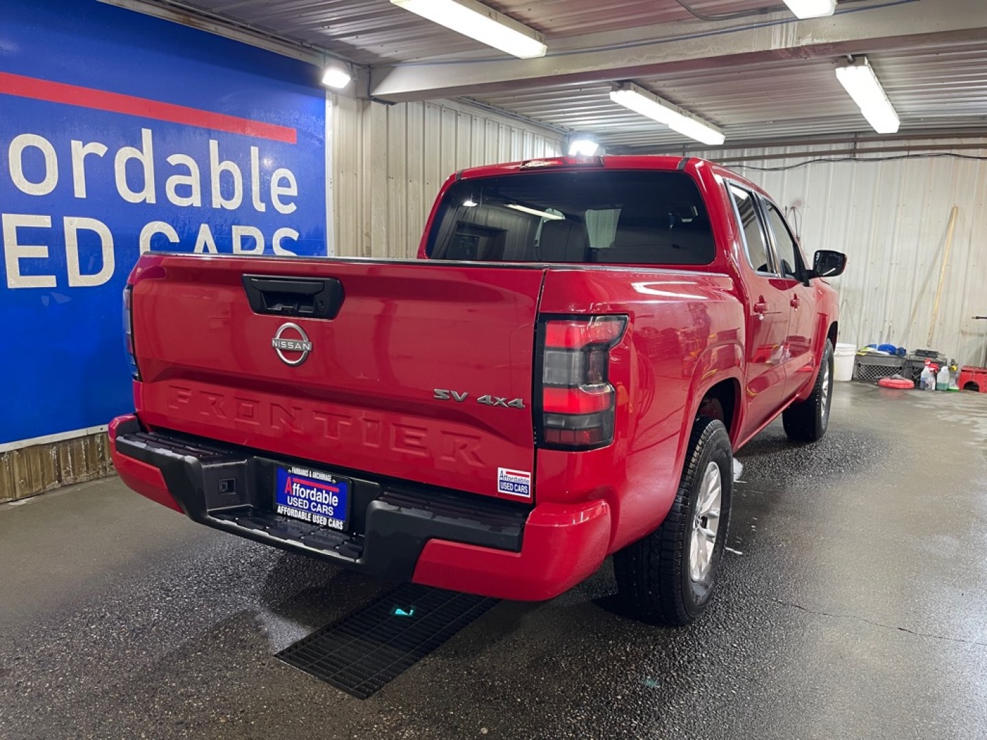 2024 RED NISSAN FRONTIER S (1N6ED1EK3RN) with an 3.8L engine, Automatic transmission, located at 2525 S. Cushman, Fairbanks, AK, 99701, (907) 452-5707, 64.824036, -147.712311- Photo#2