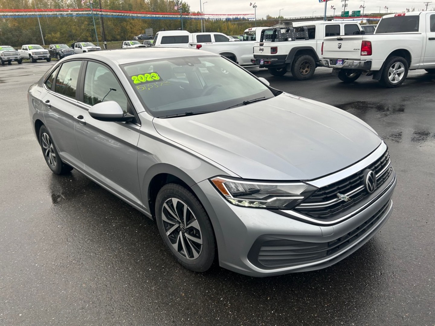 2023 GREY VOLKSWAGEN JETTA S (3VW5M7BU2PM) with an 1.5L engine, Automatic transmission, located at 2525 S. Cushman, Fairbanks, AK, 99701, (907) 452-5707, 64.824036, -147.712311- Photo#1