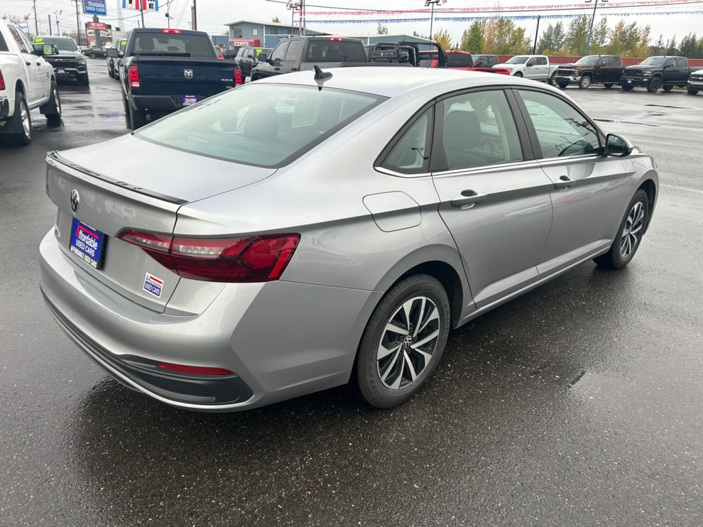 2023 GREY VOLKSWAGEN JETTA S (3VW5M7BU2PM) with an 1.5L engine, Automatic transmission, located at 2525 S. Cushman, Fairbanks, AK, 99701, (907) 452-5707, 64.824036, -147.712311- Photo#2