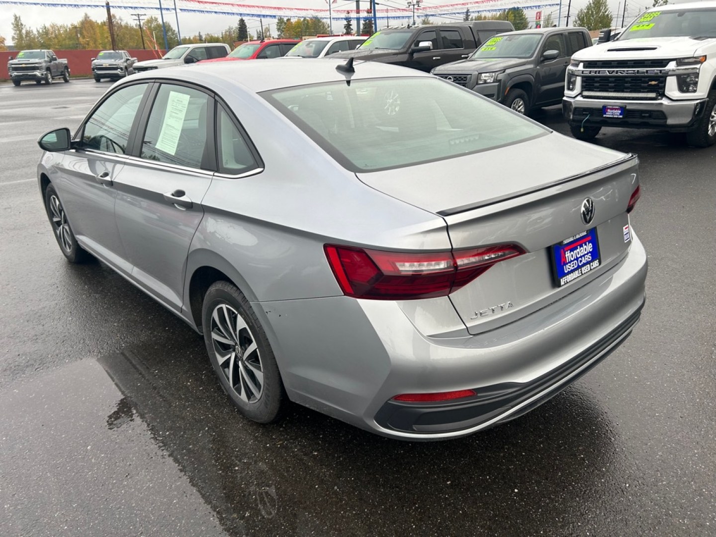 2023 GREY VOLKSWAGEN JETTA S (3VW5M7BU2PM) with an 1.5L engine, Automatic transmission, located at 2525 S. Cushman, Fairbanks, AK, 99701, (907) 452-5707, 64.824036, -147.712311- Photo#3