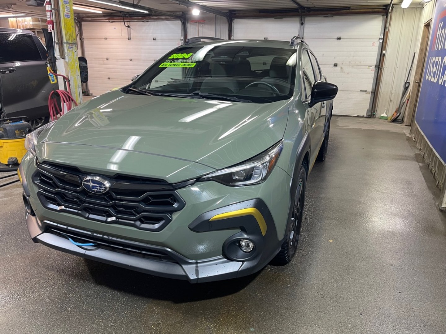 2024 GREEN SUBARU CROSSTREK SPORT (4S4GUHF64R3) with an 2.5L engine, Continuously Variable transmission, located at 2525 S. Cushman, Fairbanks, AK, 99701, (907) 452-5707, 64.824036, -147.712311- Photo#1