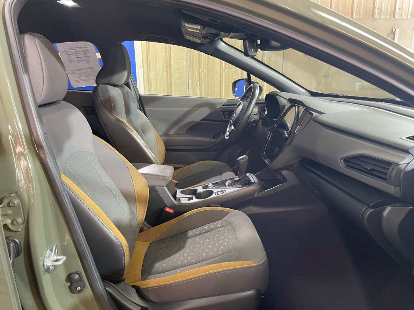 2024 GREEN SUBARU CROSSTREK SPORT (4S4GUHF64R3) with an 2.5L engine, Continuously Variable transmission, located at 2525 S. Cushman, Fairbanks, AK, 99701, (907) 452-5707, 64.824036, -147.712311- Photo#3