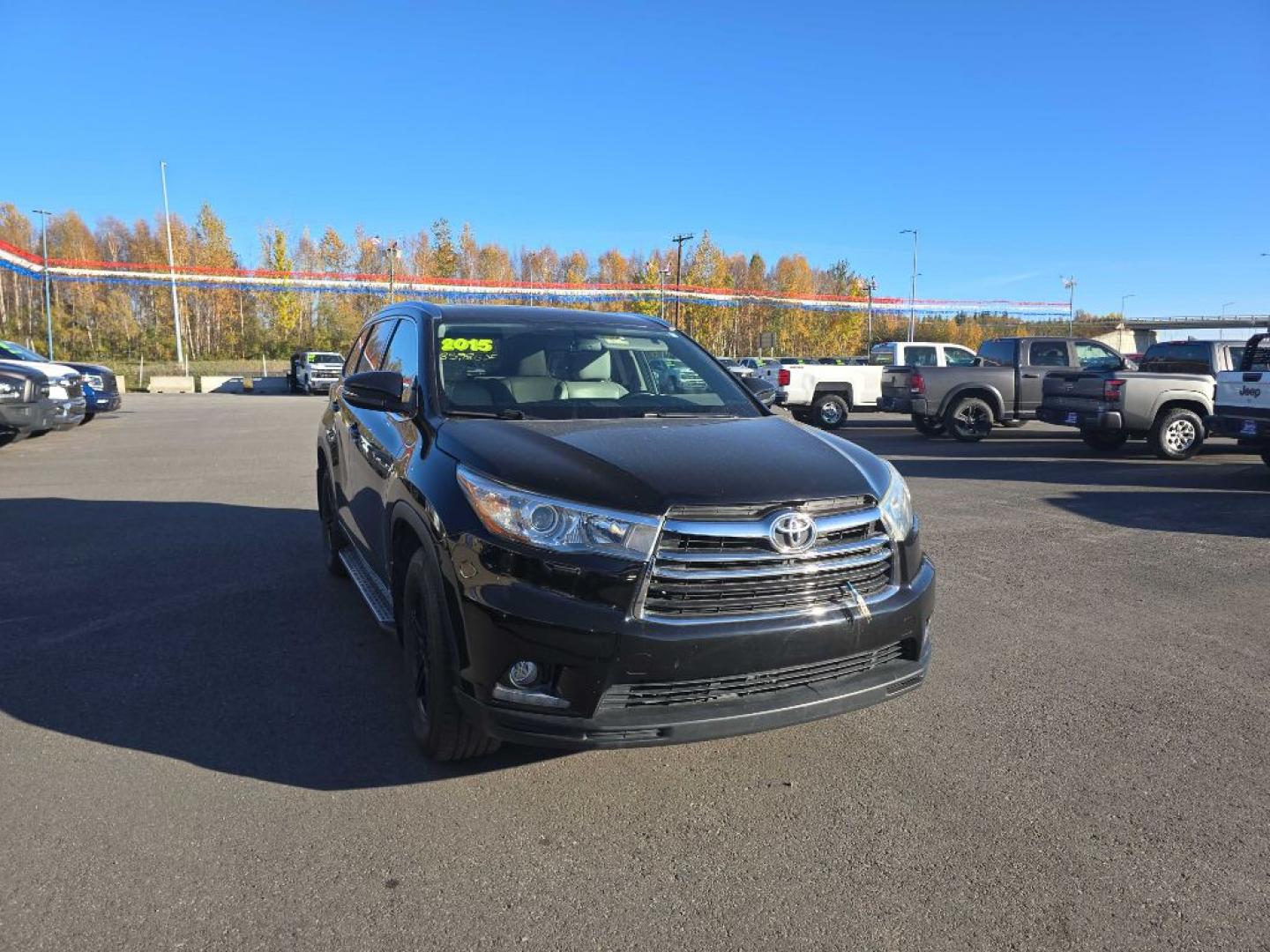 2015 BLACK TOYOTA HIGHLANDER LIMITED (5TDDKRFH1FS) with an 3.5L engine, Automatic transmission, located at 2525 S. Cushman, Fairbanks, AK, 99701, (907) 452-5707, 64.824036, -147.712311- Photo#0