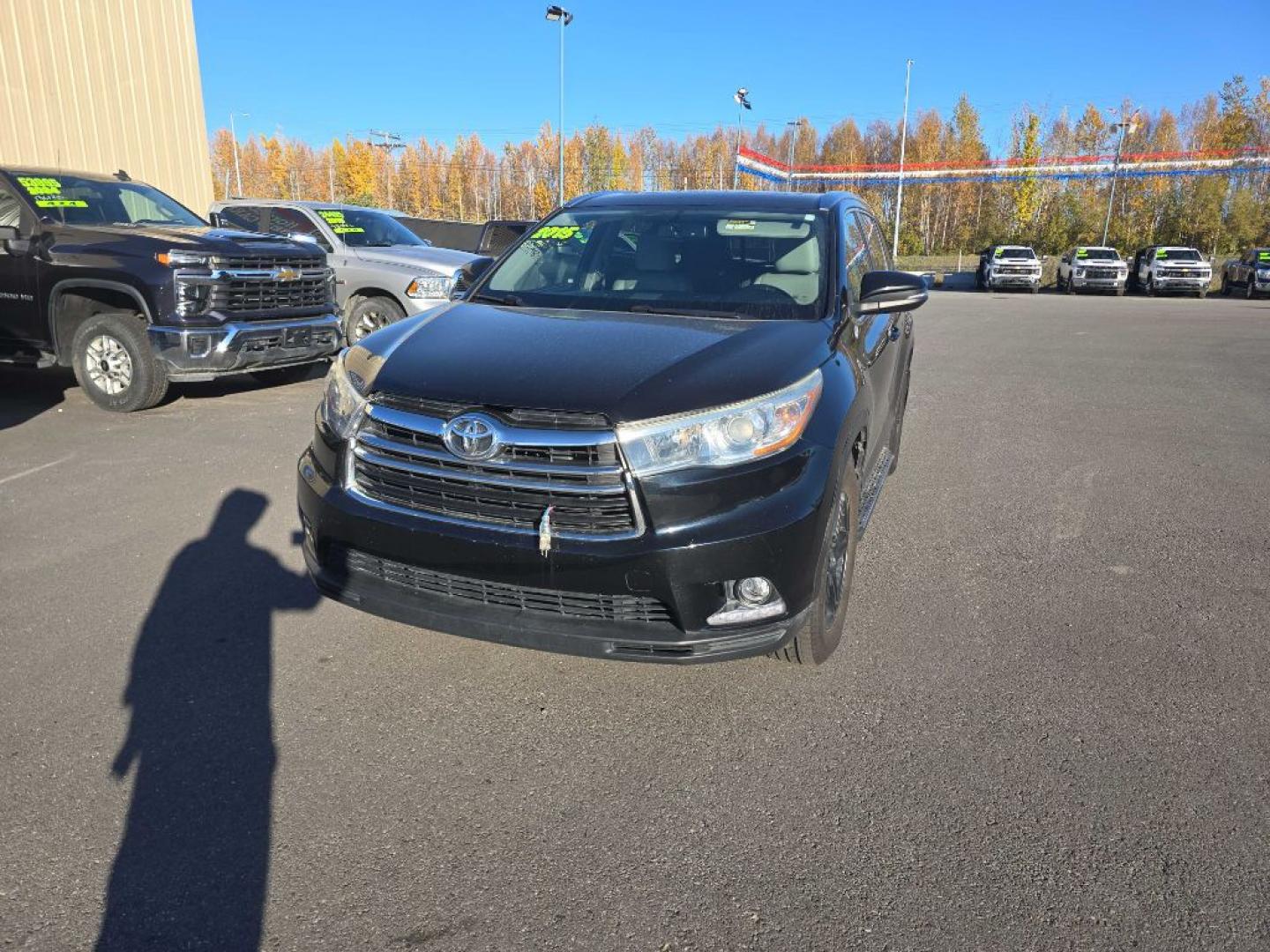 2015 BLACK TOYOTA HIGHLANDER LIMITED (5TDDKRFH1FS) with an 3.5L engine, Automatic transmission, located at 2525 S. Cushman, Fairbanks, AK, 99701, (907) 452-5707, 64.824036, -147.712311- Photo#1