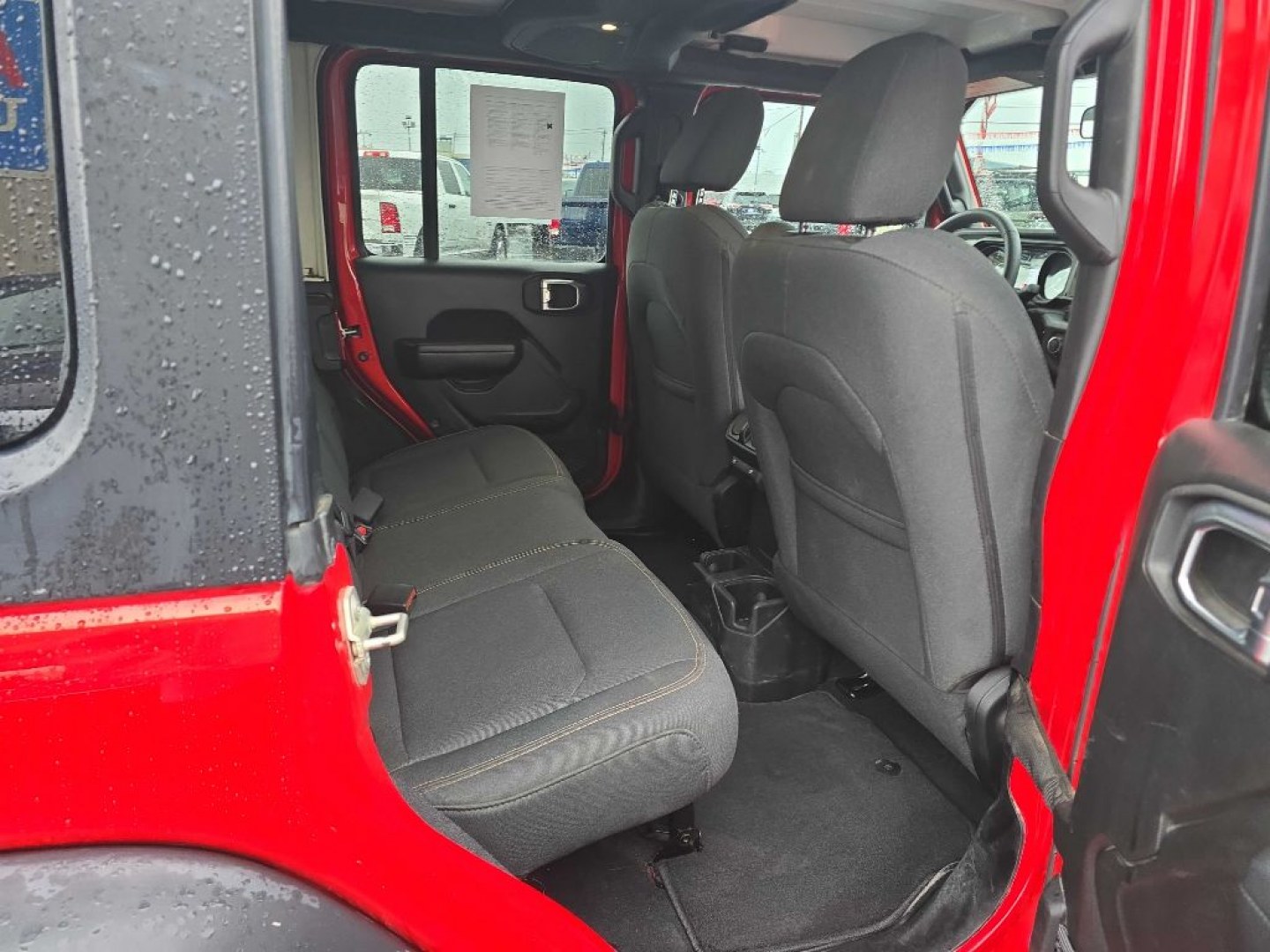 2024 RED JEEP WRANGLER SPORT SPORT (1C4PJXDG8RW) with an 3.6L engine, Automatic transmission, located at 2525 S. Cushman, Fairbanks, AK, 99701, (907) 452-5707, 64.824036, -147.712311- Photo#3