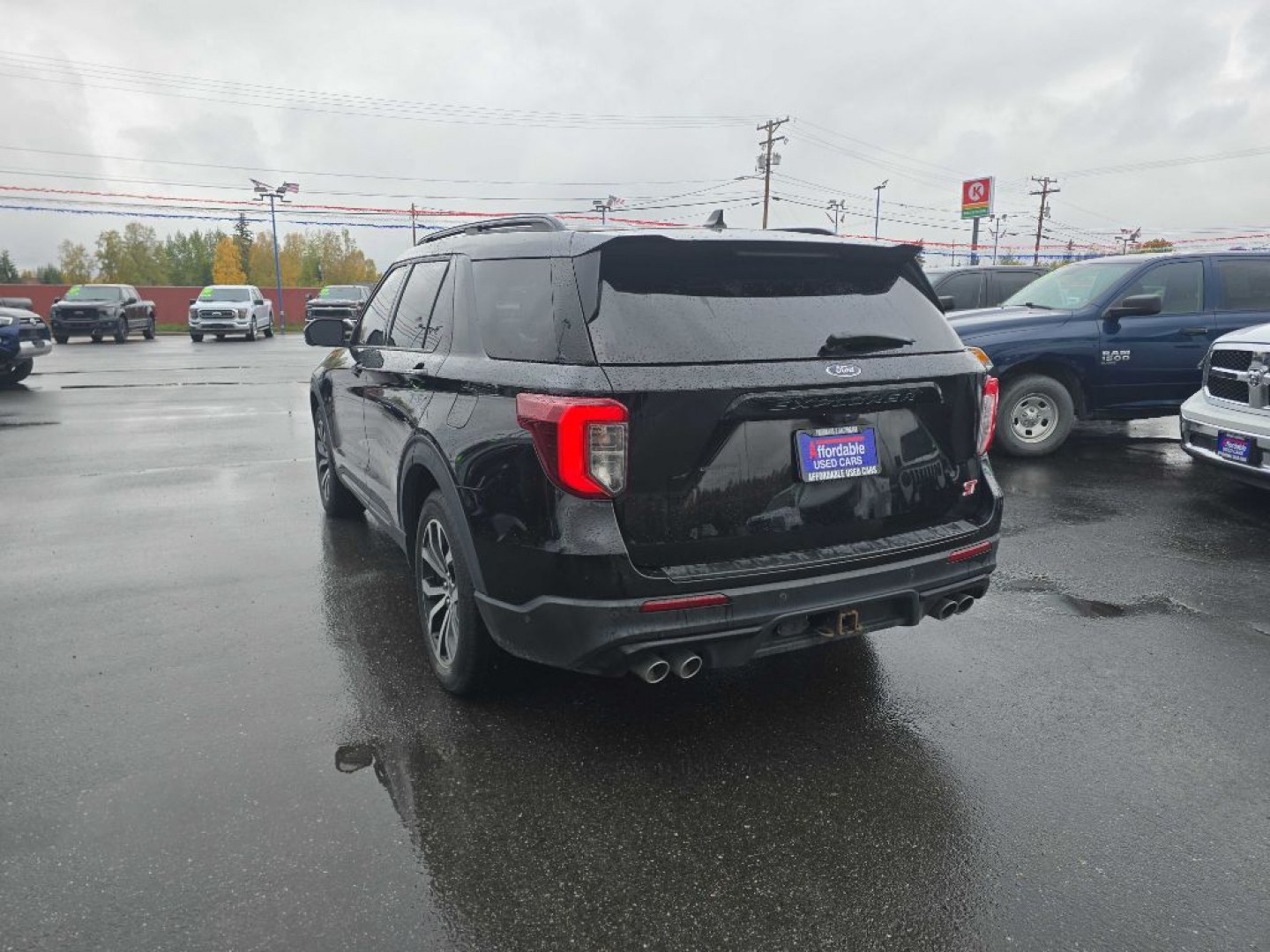 2020 BLACK FORD EXPLORER ST (1FM5K8GC7LG) with an 3.0L engine, Automatic transmission, located at 2525 S. Cushman, Fairbanks, AK, 99701, (907) 452-5707, 64.824036, -147.712311- Photo#3