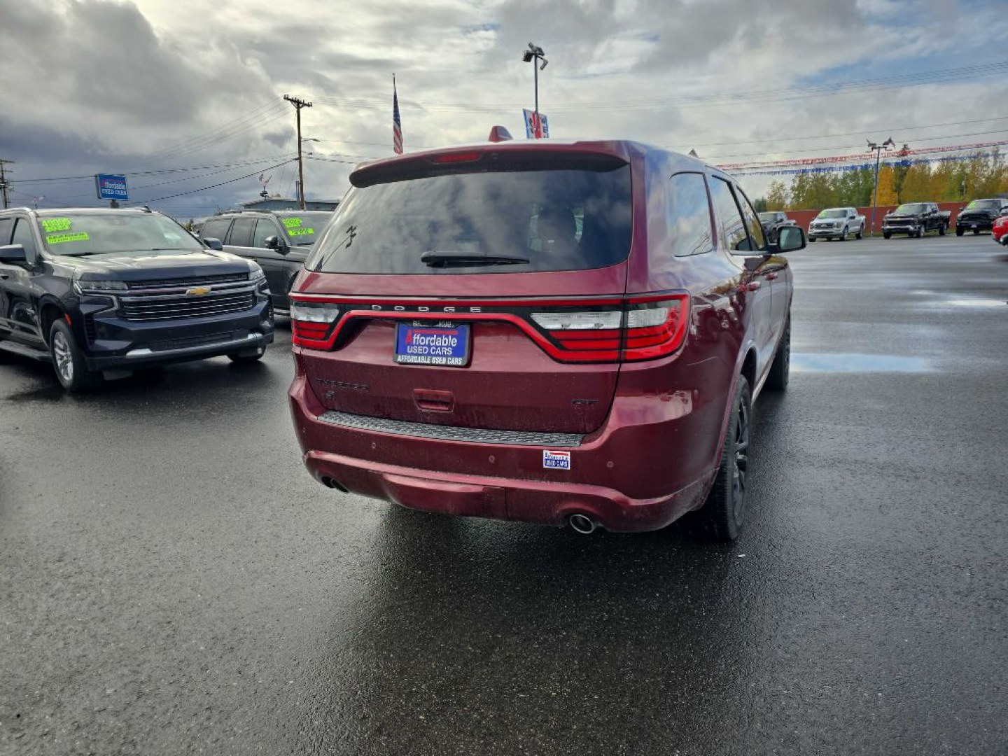 2020 MAROON DODGE DURANGO GT GT (1C4RDJDG8LC) with an 3.6L engine, Automatic transmission, located at 2525 S. Cushman, Fairbanks, AK, 99701, (907) 452-5707, 64.824036, -147.712311- Photo#5