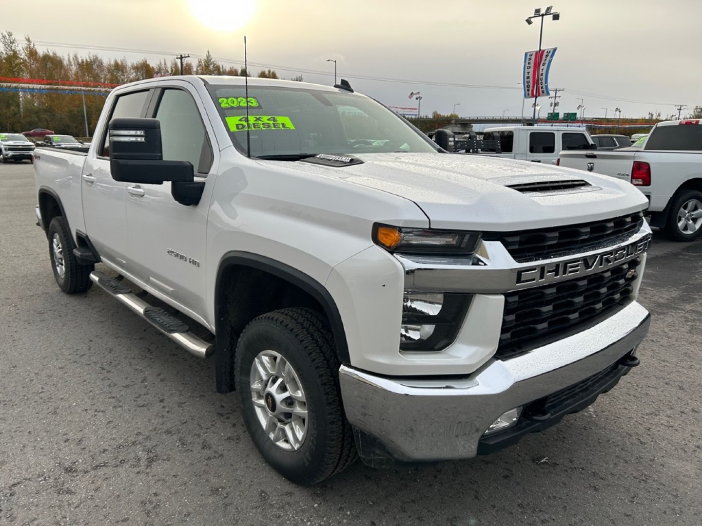2023 WHITE CHEVROLET SILVERADO 2500 HEAVY DUTY LT (1GC4YNEY5PF) with an 6.6L engine, Automatic transmission, located at 2525 S. Cushman, Fairbanks, AK, 99701, (907) 452-5707, 64.824036, -147.712311- Photo#1