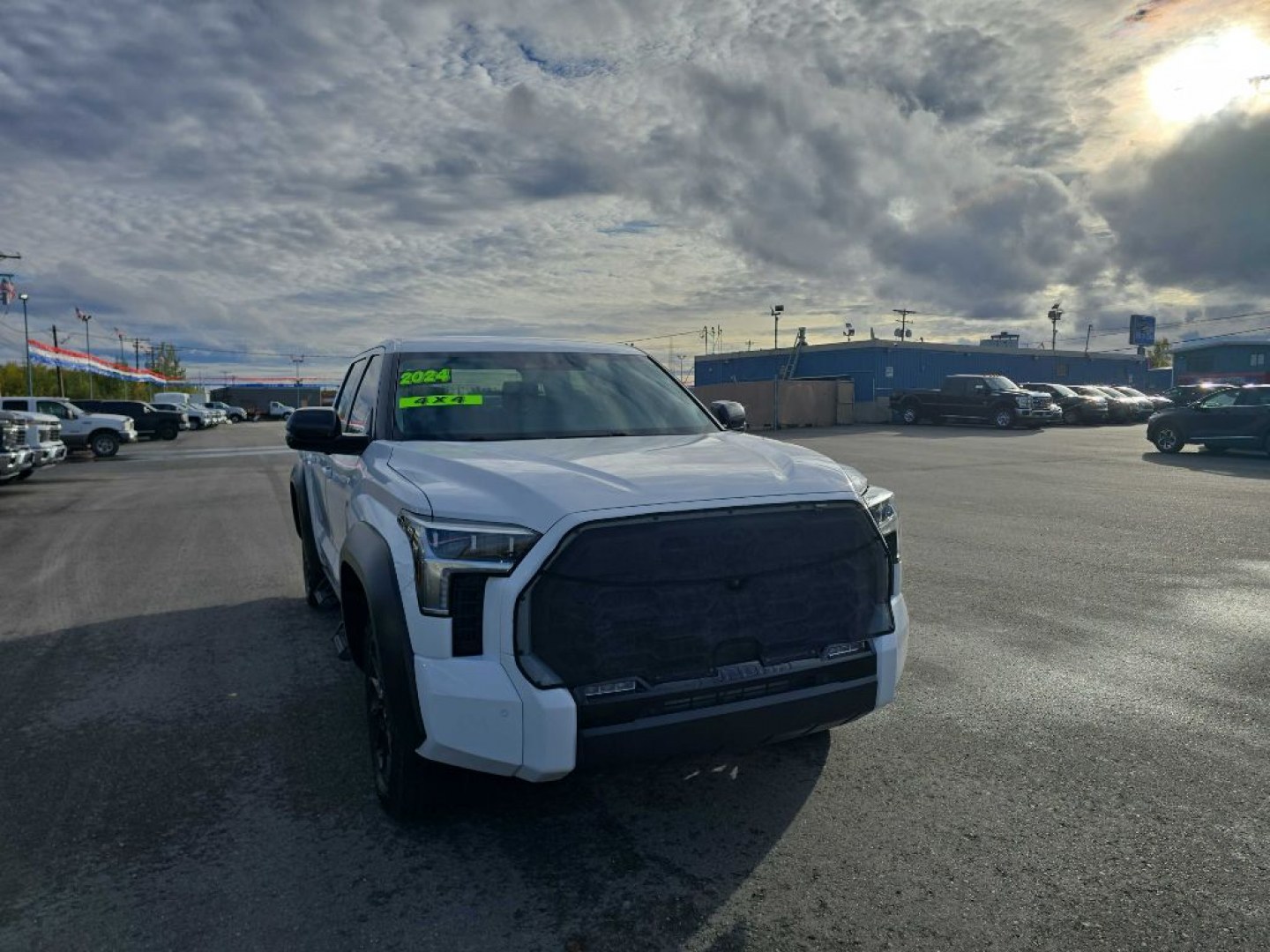 2024 WHITE TOYOTA TUNDRA CREWMAX LIMITED (5TFWA5DB7RX) with an 3.4L engine, Automatic transmission, located at 2525 S. Cushman, Fairbanks, AK, 99701, (907) 452-5707, 64.824036, -147.712311- Photo#1