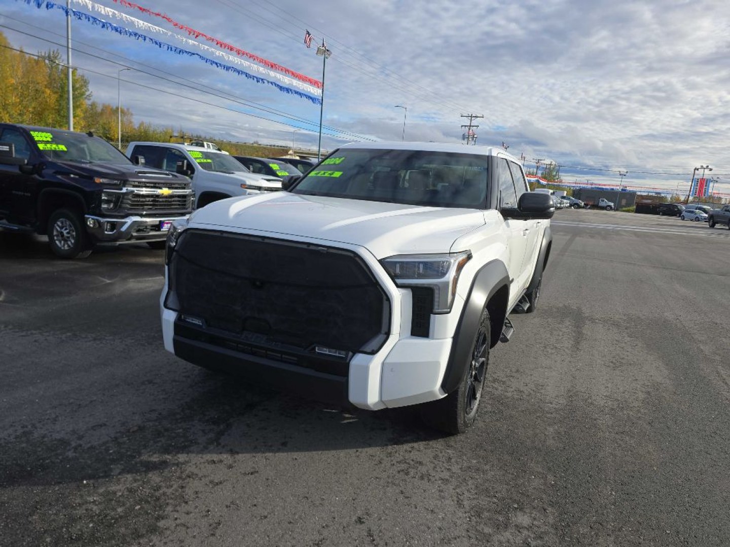 2024 WHITE TOYOTA TUNDRA CREWMAX LIMITED (5TFWA5DB7RX) with an 3.4L engine, Automatic transmission, located at 2525 S. Cushman, Fairbanks, AK, 99701, (907) 452-5707, 64.824036, -147.712311- Photo#3