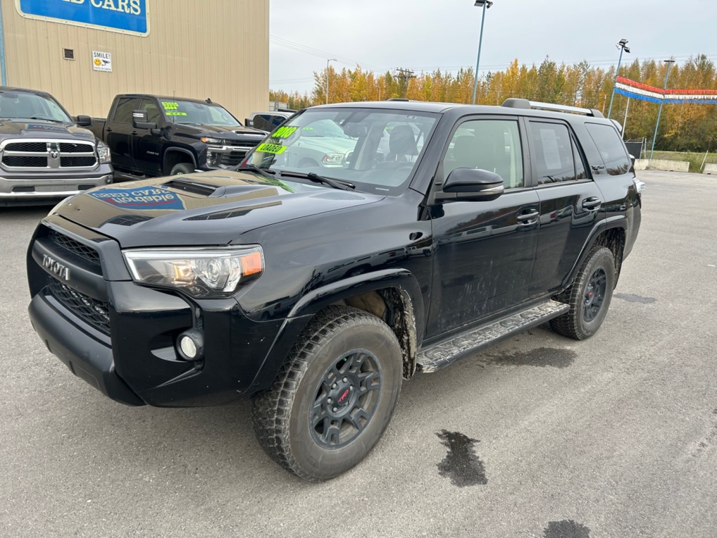 2018 BLACK TOYOTA 4RUNNER TRD PRO SR5/SR5 PREMIUM (JTEBU5JR6J5) with an 4.0L engine, Automatic transmission, located at 2525 S. Cushman, Fairbanks, AK, 99701, (907) 452-5707, 64.824036, -147.712311- Photo#0
