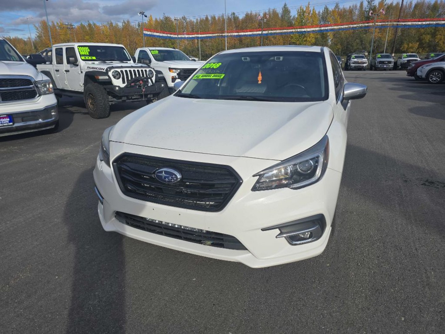 2018 WHITE SUBARU LEGACY SPORT (4S3BNAS6XJ3) with an 2.5L engine, Continuously Variable transmission, located at 2525 S. Cushman, Fairbanks, AK, 99701, (907) 452-5707, 64.824036, -147.712311- Photo#1