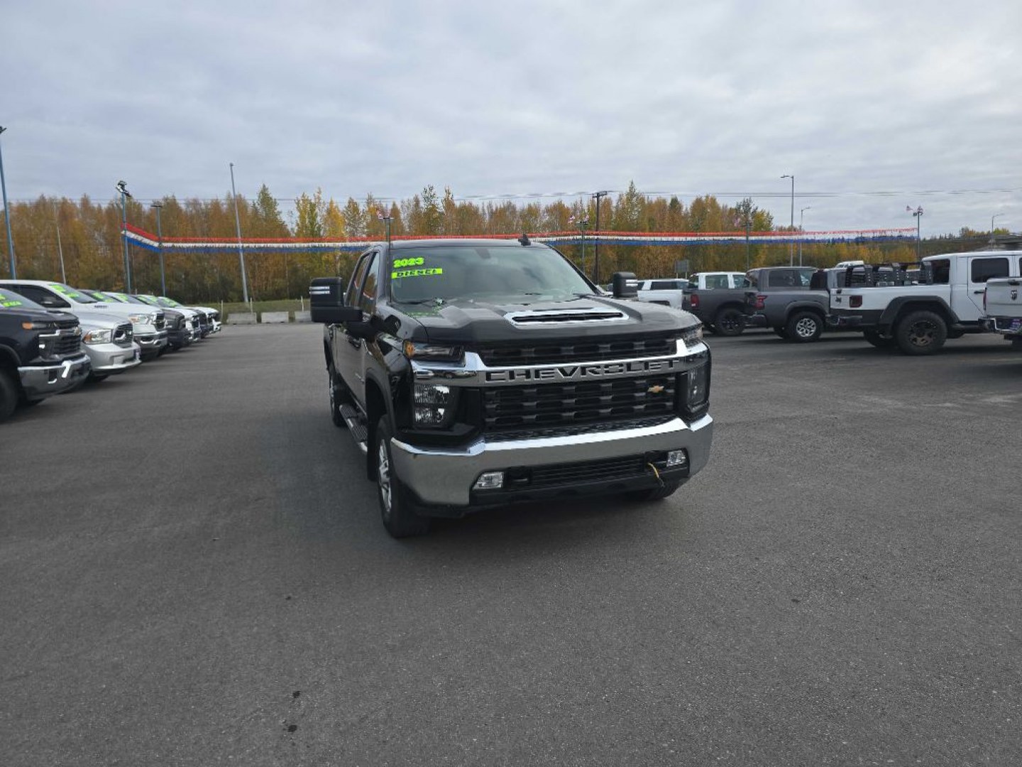 2023 BLACK CHEVROLET SILVERADO 2500 HEAVY DUTY LT (1GC4YNEY7PF) with an 6.6L engine, Automatic transmission, located at 2525 S. Cushman, Fairbanks, AK, 99701, (907) 452-5707, 64.824036, -147.712311- Photo#0