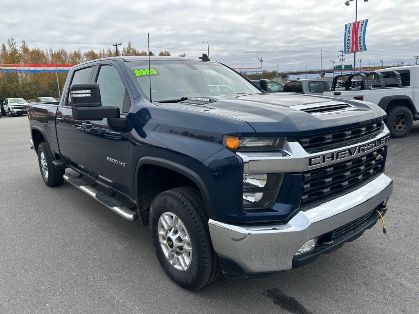 2023 BLUE CHEVROLET SILVERADO 2500 HEAVY DUTY LT (1GC4YNEY1PF) with an 6.6L engine, Automatic transmission, located at 2525 S. Cushman, Fairbanks, AK, 99701, (907) 452-5707, 64.824036, -147.712311- Photo#1