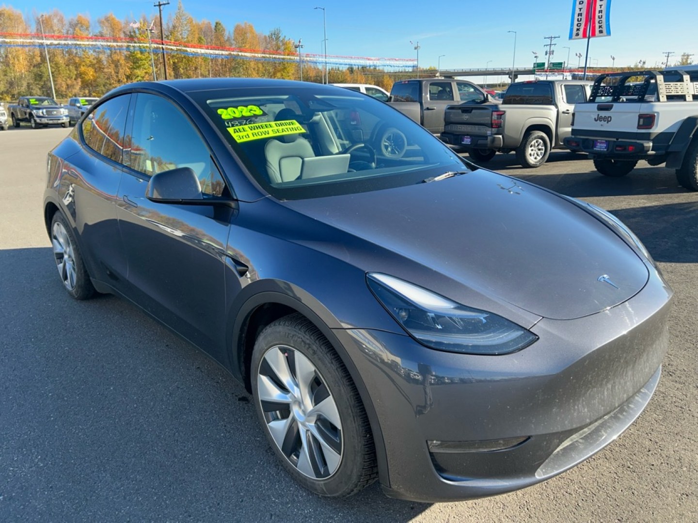 2023 GREY TESLA MODEL Y (7SAYGAEE0PF) , Automatic transmission, located at 2525 S. Cushman, Fairbanks, AK, 99701, (907) 452-5707, 64.824036, -147.712311- Photo#1
