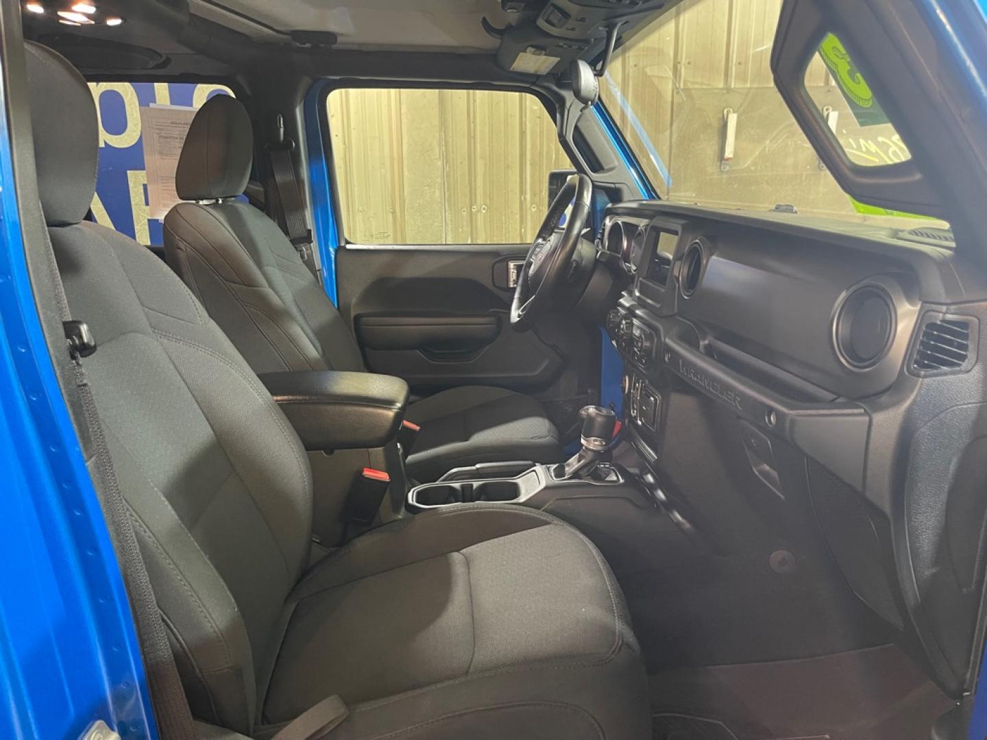 2023 BLUE JEEP WRANGLER SPORT (1C4HJXDN8PW) with an 2.0L engine, Automatic transmission, located at 2525 S. Cushman, Fairbanks, AK, 99701, (907) 452-5707, 64.824036, -147.712311- Photo#3
