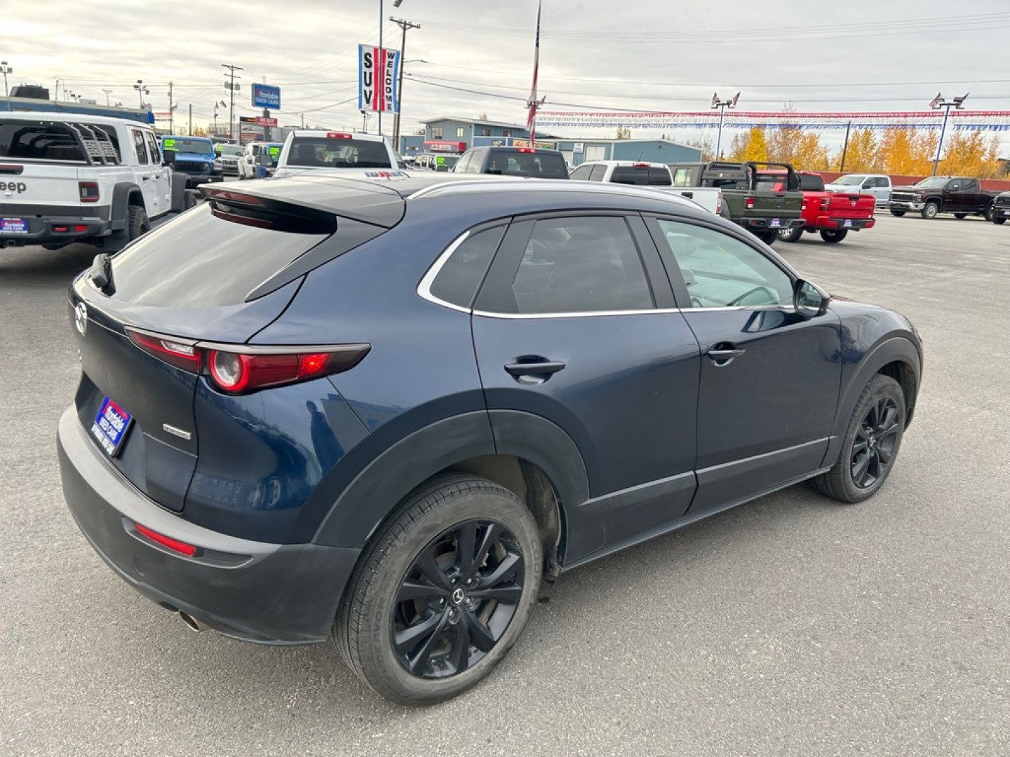 2024 BLUE MAZDA CX-30 SELECT (3MVDMBBM0RM) with an 2.5L engine, Automatic transmission, located at 2525 S. Cushman, Fairbanks, AK, 99701, (907) 452-5707, 64.824036, -147.712311- Photo#2