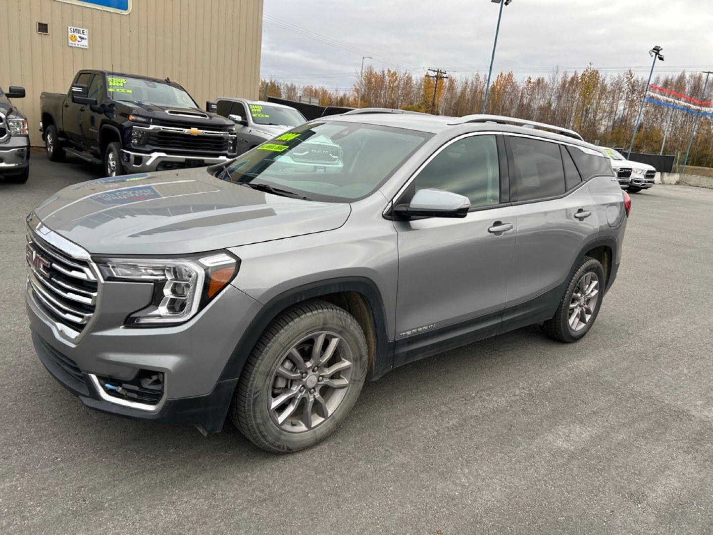 2024 SILVER GMC TERRAIN SLT (3GKALVEG7RL) with an 1.5L engine, Automatic transmission, located at 2525 S. Cushman, Fairbanks, AK, 99701, (907) 452-5707, 64.824036, -147.712311- Photo#0