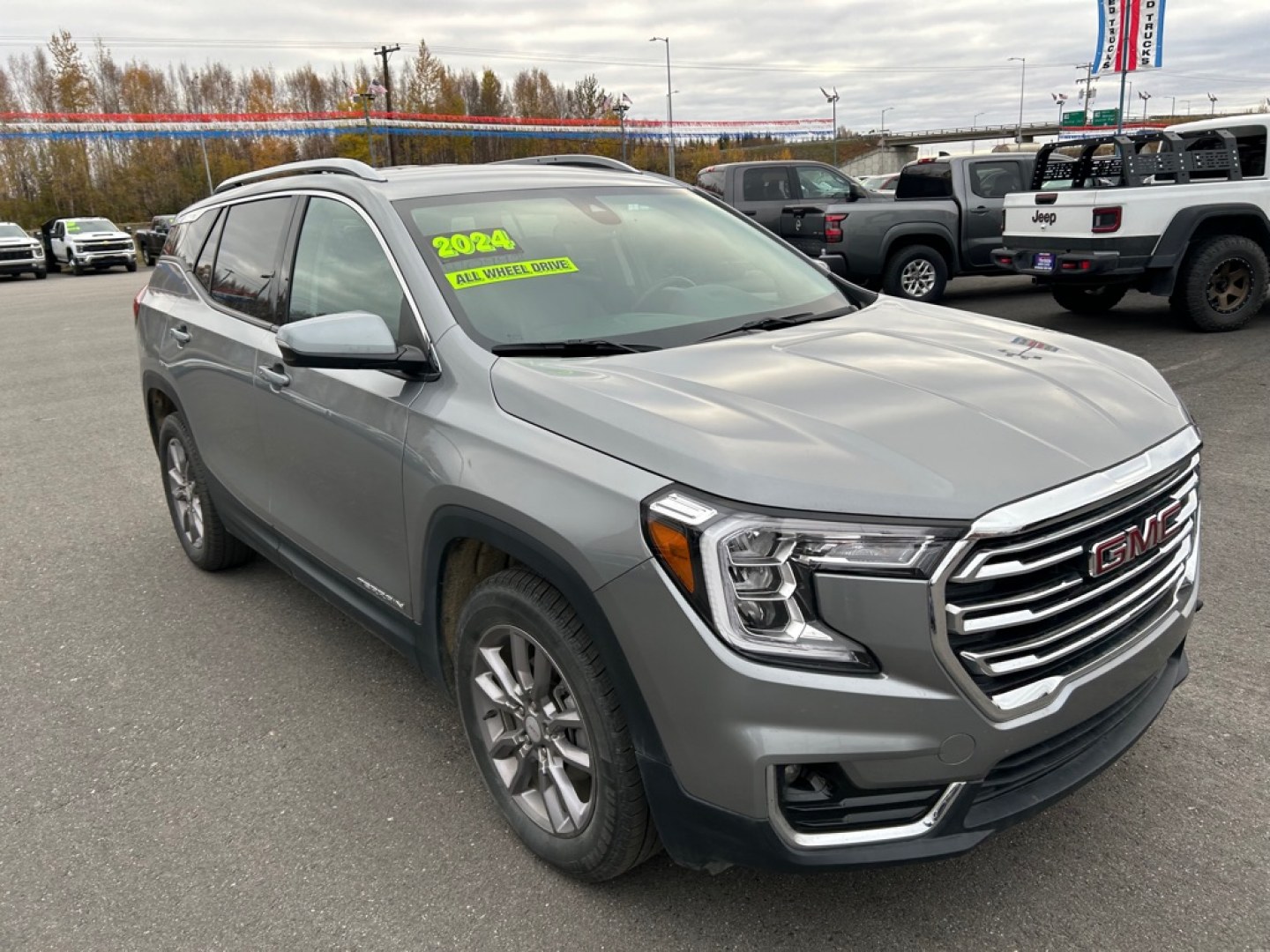 2024 SILVER GMC TERRAIN SLT (3GKALVEG7RL) with an 1.5L engine, Automatic transmission, located at 2525 S. Cushman, Fairbanks, AK, 99701, (907) 452-5707, 64.824036, -147.712311- Photo#1