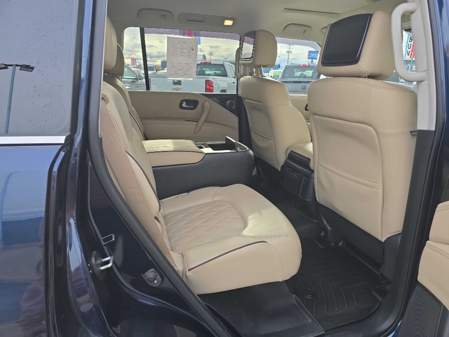 2023 BLUE NISSAN ARMADA PLATINUM (JN8AY2DB4P9) with an 5.6L engine, Automatic transmission, located at 2525 S. Cushman, Fairbanks, AK, 99701, (907) 452-5707, 64.824036, -147.712311- Photo#4